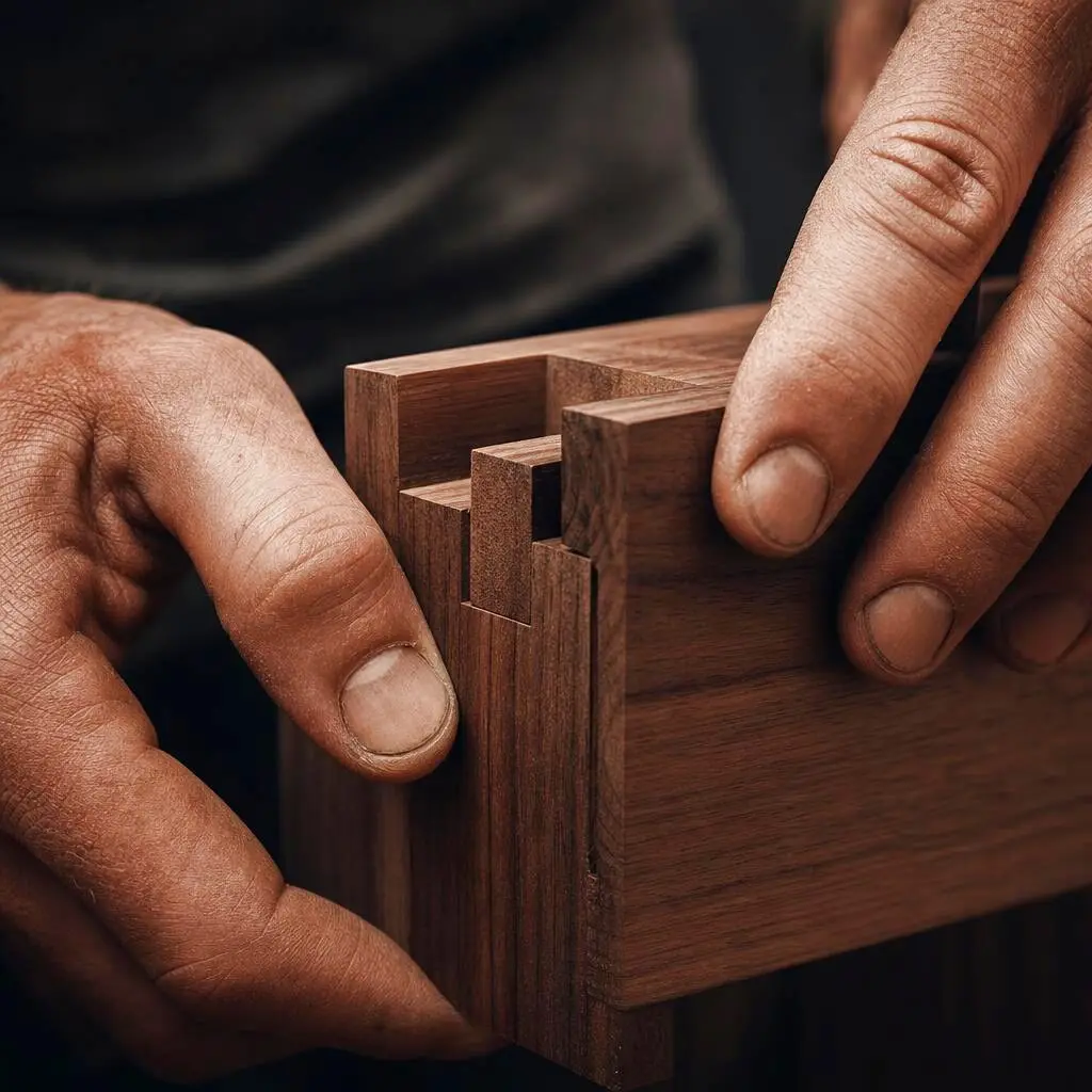 Expert craftsman working on premium architectural millwork